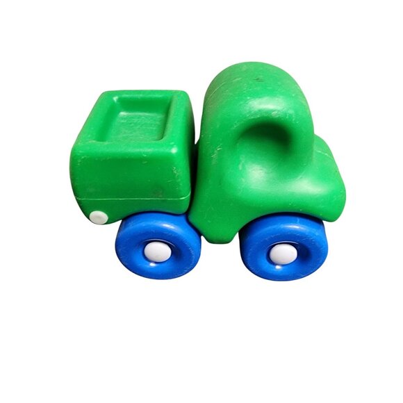 Vintage Little Tikes Green & Blue Toy Dump Truck 1990's - Picture 3 of 6